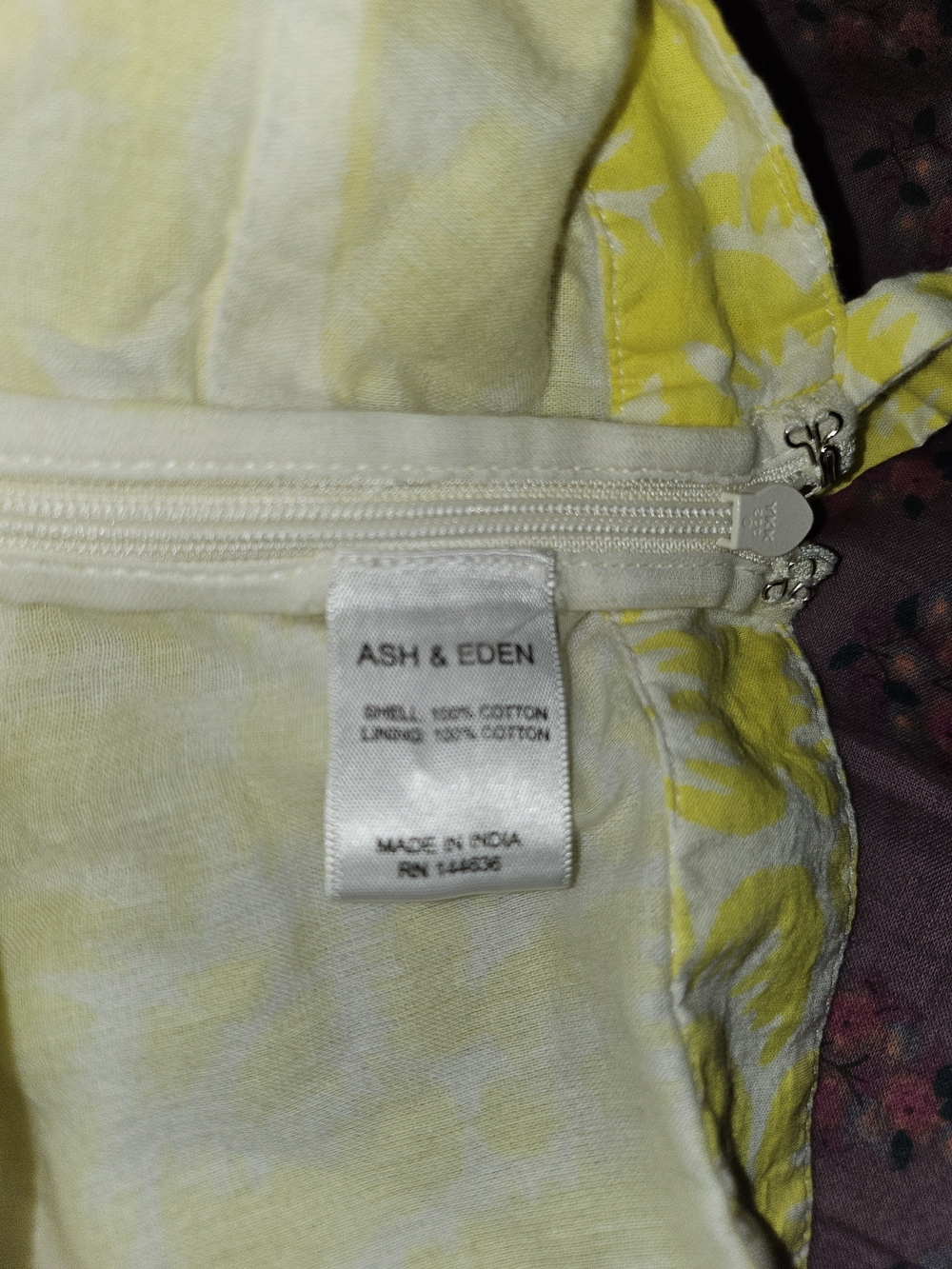 Ash & Eden 100% Cotton Women’s Yellow Floral Tie Crop Top with Pom Pom Detail - Picture 3 of 3